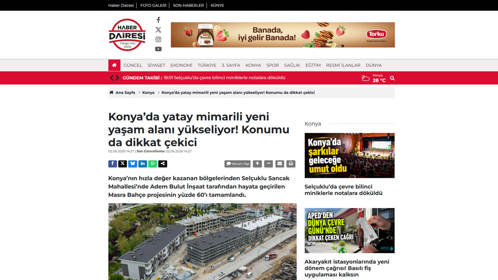 Adem Bulut İnşaat | Çeyrek Asırlık Tecrübe ve Güven - İnşaa ettiği binlerce yaşam çalışma alanı ve mutlu müşteriyle çeyrek asırdan beri şehrin lider konut vesanayi tesisi üreticisi.