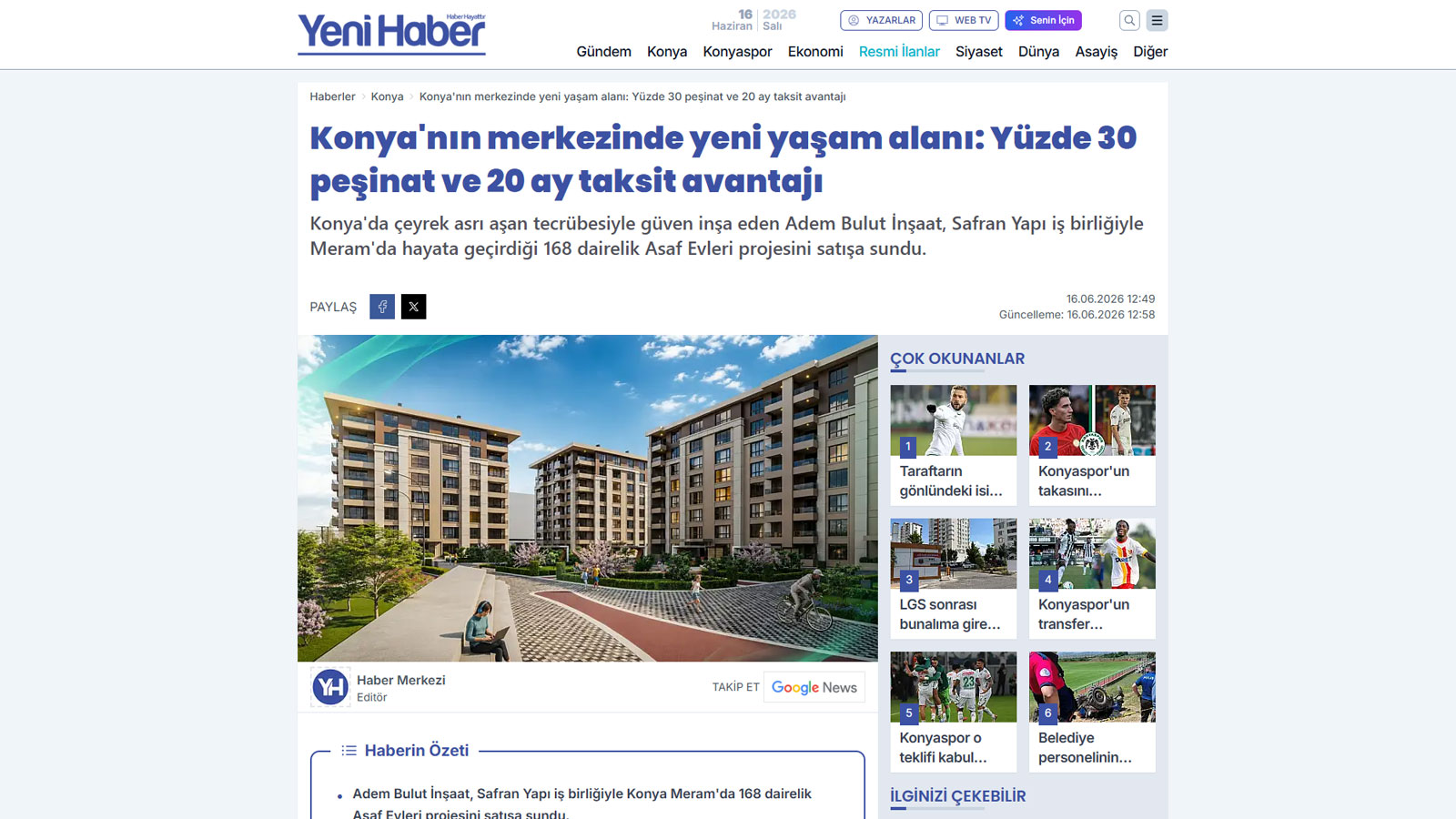 Adem Bulut İnşaat | Çeyrek Asırlık Tecrübe ve Güven - İnşaa ettiği binlerce yaşam çalışma alanı ve mutlu müşteriyle çeyrek asırdan beri şehrin lider konut vesanayi tesisi üreticisi.