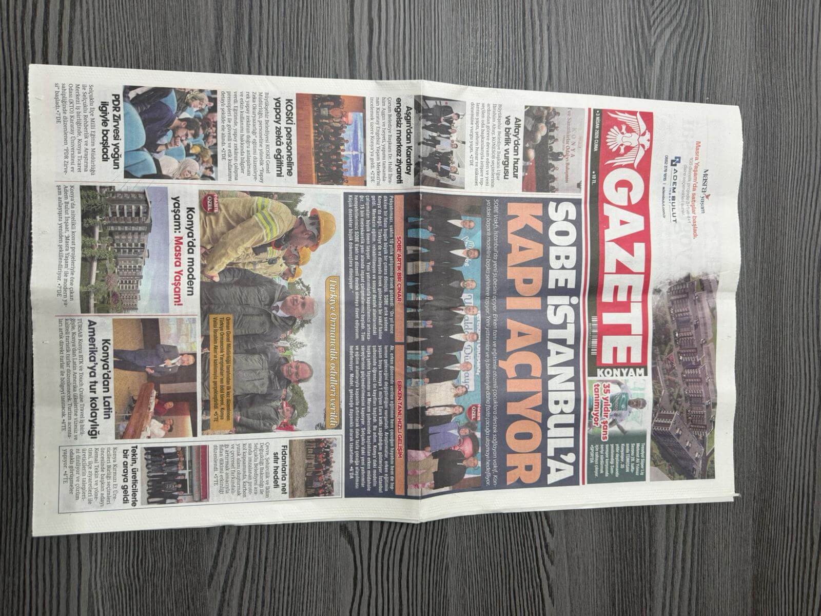 "Masra Yaşam" Gazete Konyam'da Yer Buldu || Adem Bulut İnşaat | Çeyrek Asırlık Tecrübe ve Güven - İnşaa ettiği binlerce yaşam çalışma alanı ve mutlu müşteriyle çeyrek asırdan beri şehrin lider konut vesanayi tesisi üreticisi.